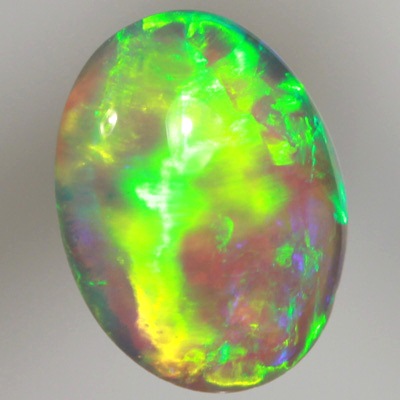 SOLID CRYSTAL OPAL Rolling flashes of neon fire